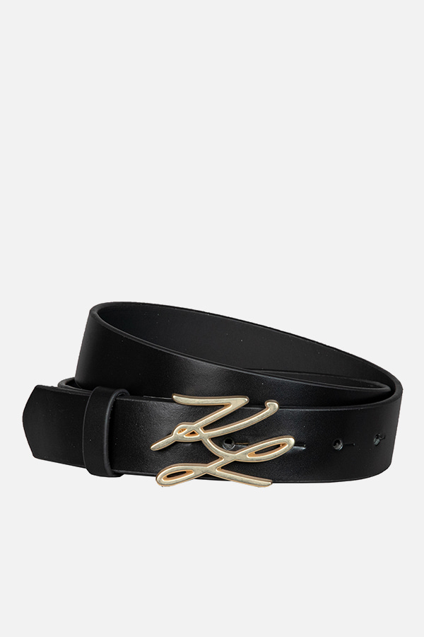 ΓΥΝΑΙΚΕΙΑ ΖΩΝΗ KARL LAGERFELD - 160 ΜΑΥΡΟ